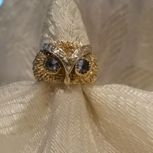 Gold Owl Ring